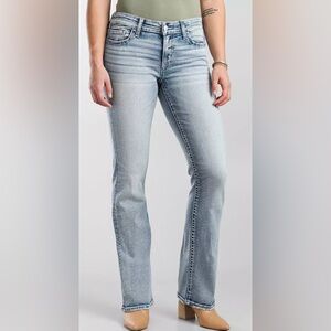 Daytrip Virgo Women's Light Blue Bootcut Stretch Jeans 38R